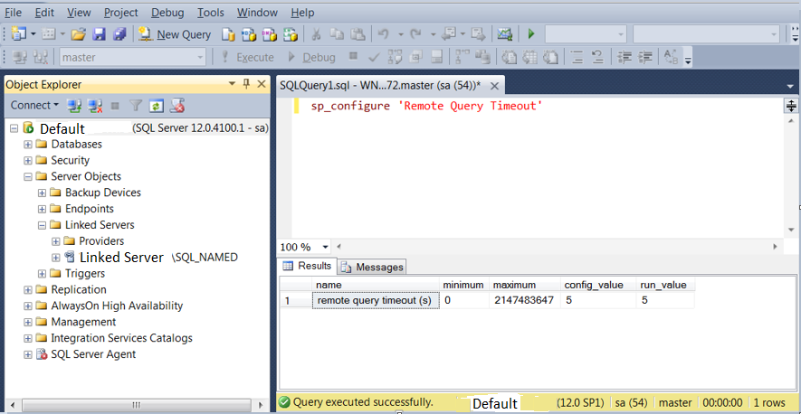 Remote Query Timeout Option Common Sql Server Misconception Sqlgeekspro Hot Sex Picture 