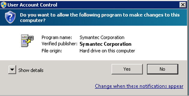 Image of User Account Control Wizard