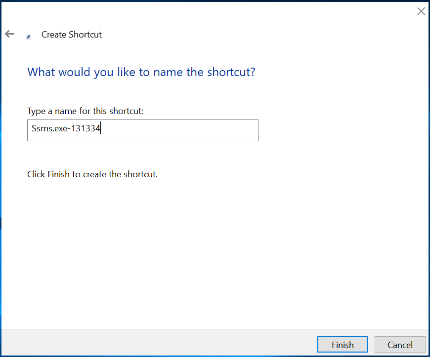 Create SSMS shortcuts for different Windows Users