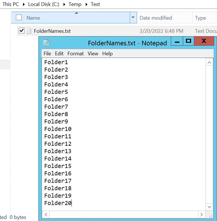 Powershell Script to Create Folders