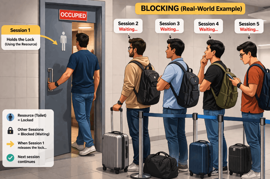 Difference Between Blocking and Deadlock